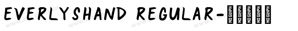 EverlysHand Regular字体转换